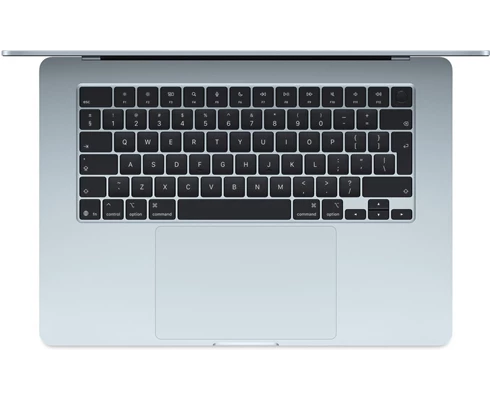 Apple 15-inch MacBook Air: Apple M4 chip with 10-core CPU and 10-core GPU, 24GB, 512GB SSD - Sky Blue