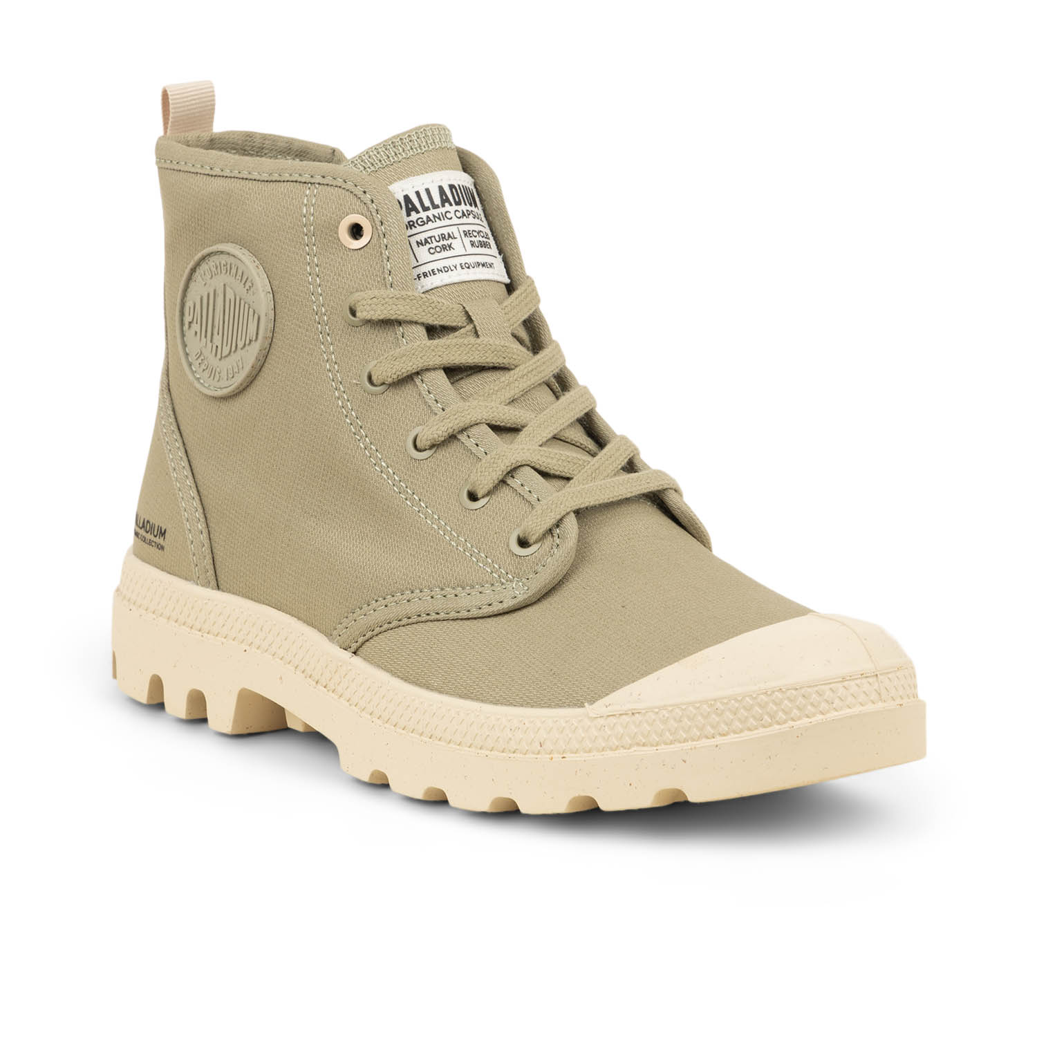 Baskets femme PALLADIUM PAMPA HI ZIP ORGANIC