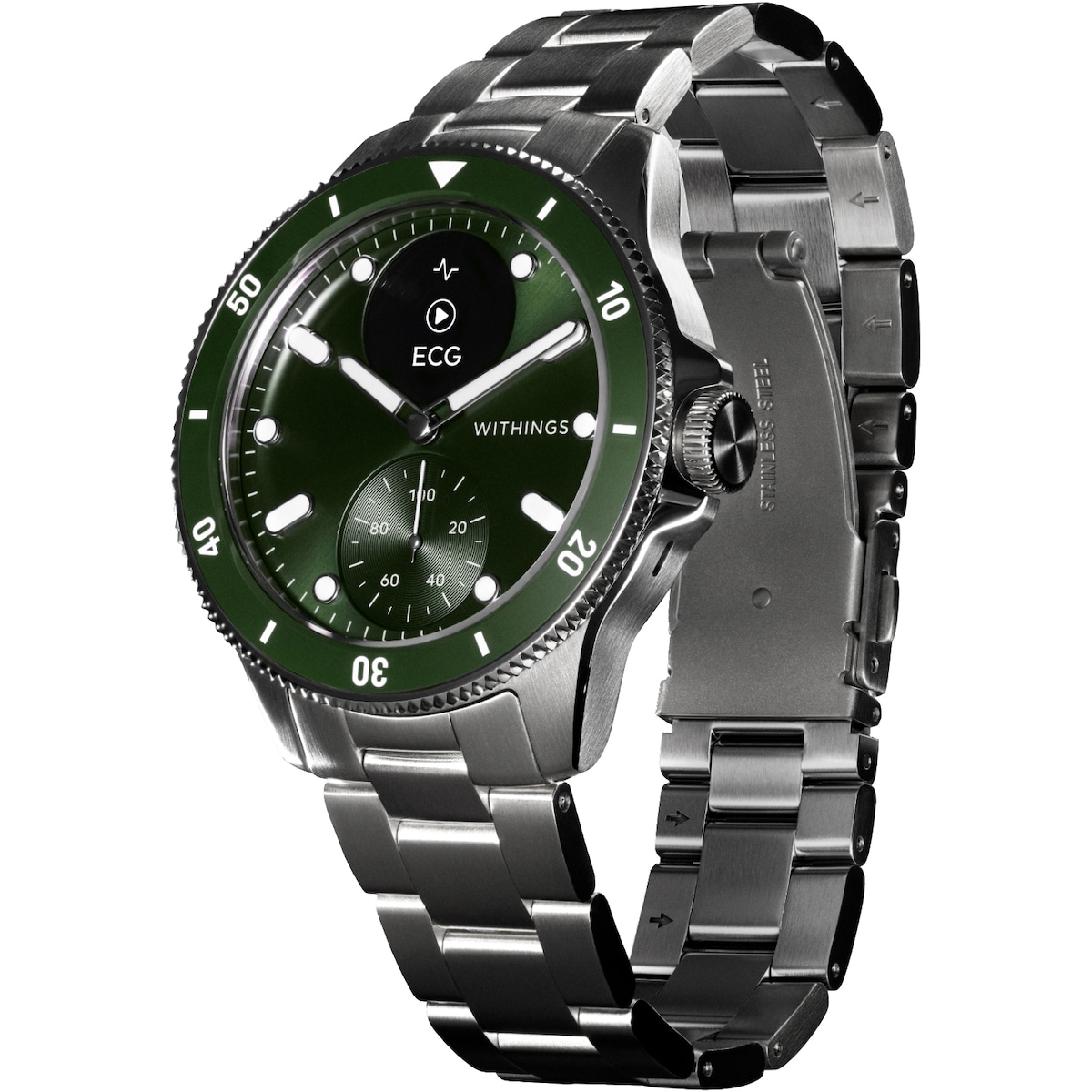 Withings ScanWatch Nova hybridklokke 42mm (grønn)