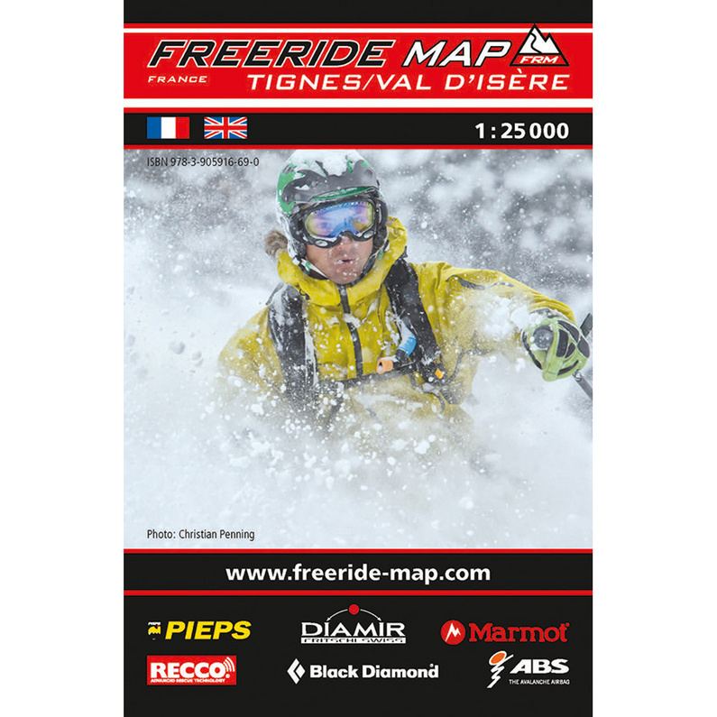 Freeride Map Tignes / Val d'Isère - Ski
