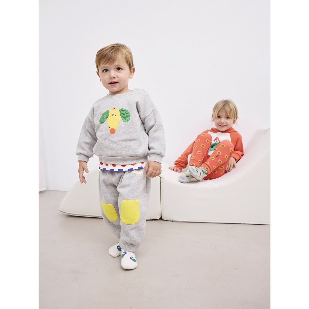 Køb Bobo Choses Heather Grey Knee Patches Jogging Bukser