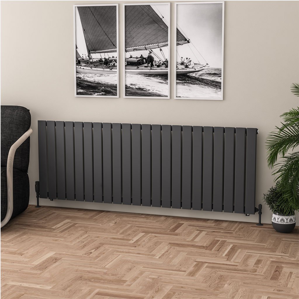 Eastbrook Warrington paneelradiator type 10 165x60cm 1455W antraciet