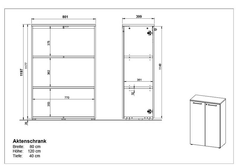 XORA Aktenschrank LEGEND II