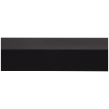 Hoekprofiel kunststof zwart 30x30 mm 260 cm
