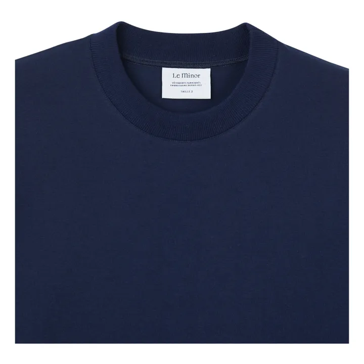 Le Minor T-shirt Manches Longues Vic | Bleu marine
