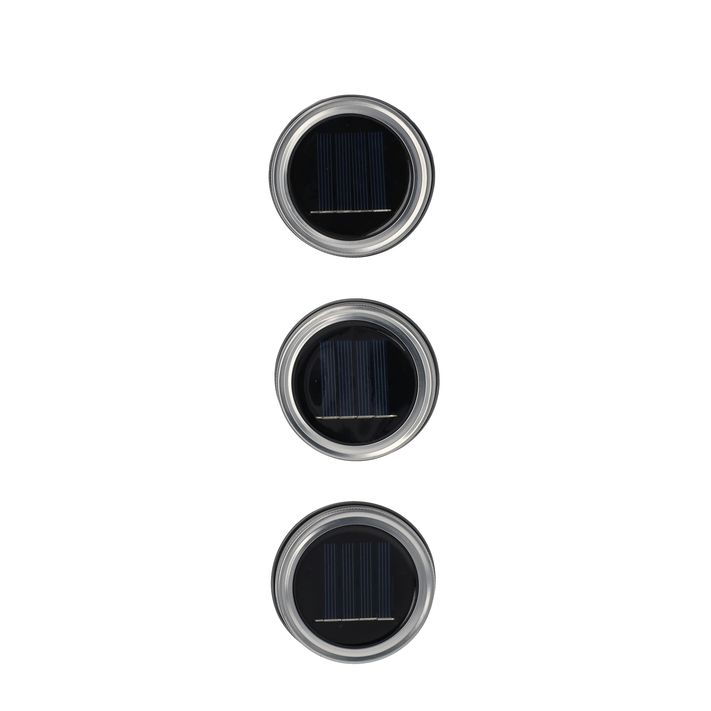 (6er Set) 20 LED's Solar Flaschenlicht Deckel Outdoor Laternen Verschluss mit Lichterkette - Warmweiss