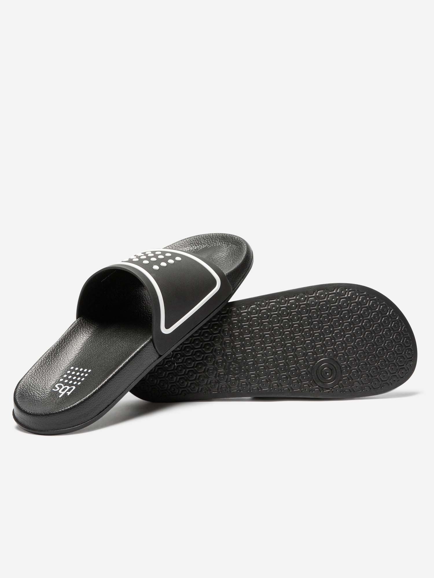 Mule Homme Synthétique Semelle Grip Noir