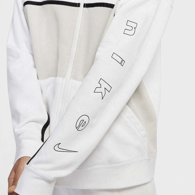 Nike Sportswear Full Zip Haettetroje Hvid