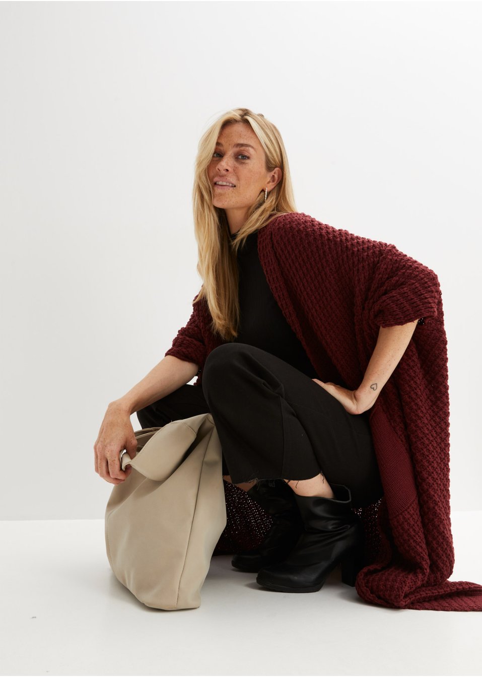 Gilet long en maille