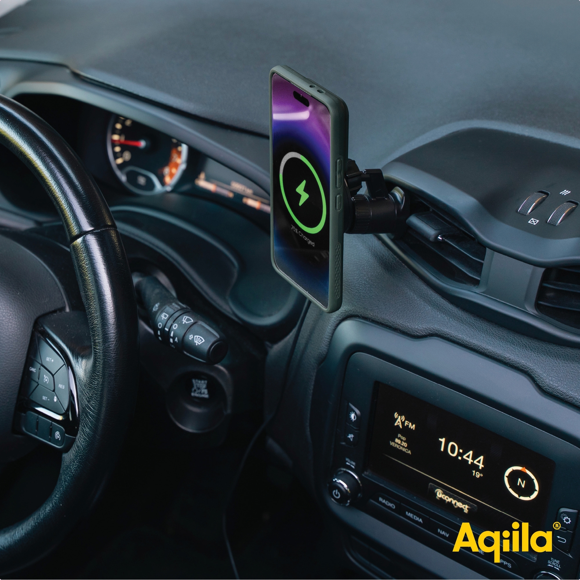 Aqiila Powerbird QC1 Drahtloses Handyladegerät und -halterung 15 W schwarz