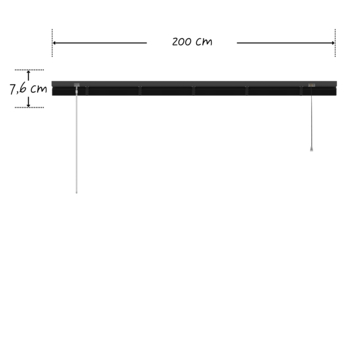 KARWEI aluminium jaloezie 25 mm matzwart (kleurnr. 320) 200x250 cm (bxh)
