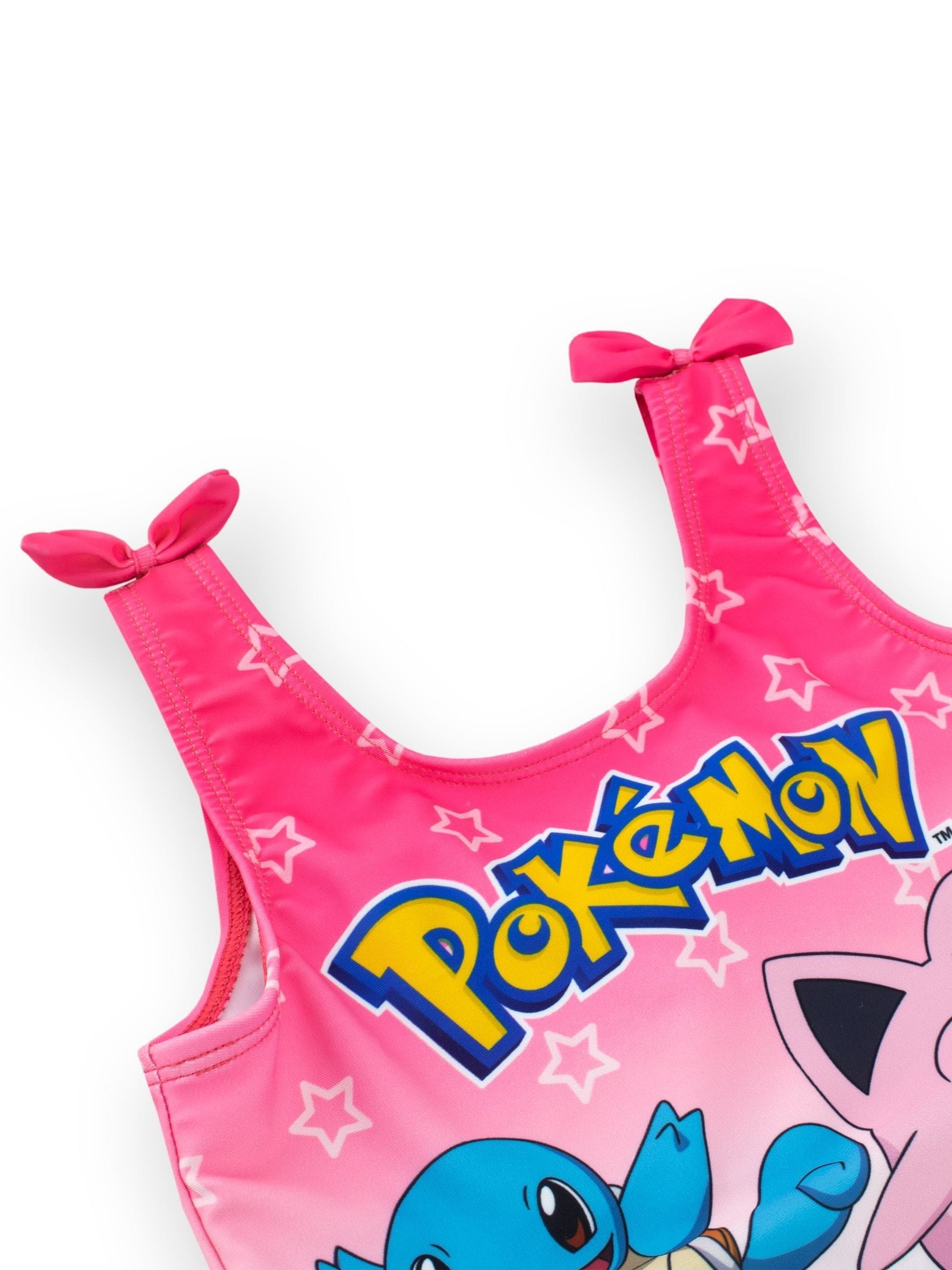 Personage Pokemon meisjesbadpak met print en gestrikte bandjes
