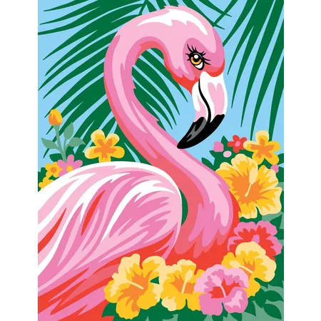 Mammut Malen nach Zahlen Junior - Flamingo, Komplettset