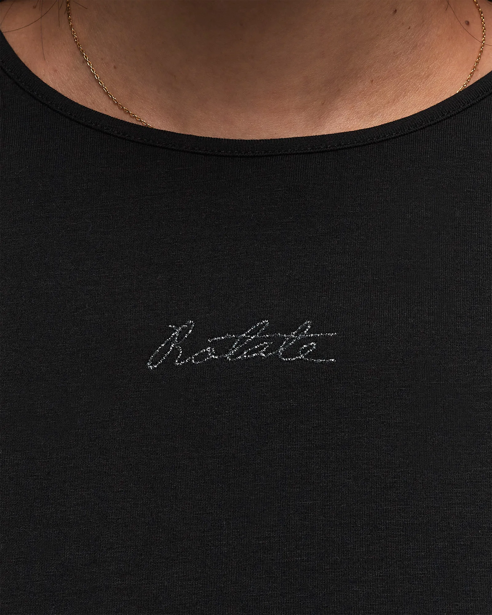 ROTATE Birger Christensen LOGO CROPPED T-SHIRT