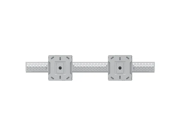 Multibrackets M Pro Series - Indelukke (fast arm, bagplade, 2 loftspladedækker, adapter, etui, 2 pæle (80 cm), 2 interne pæleled) - for LCD display - large - stål - hvid - skærmstørrelse: 75