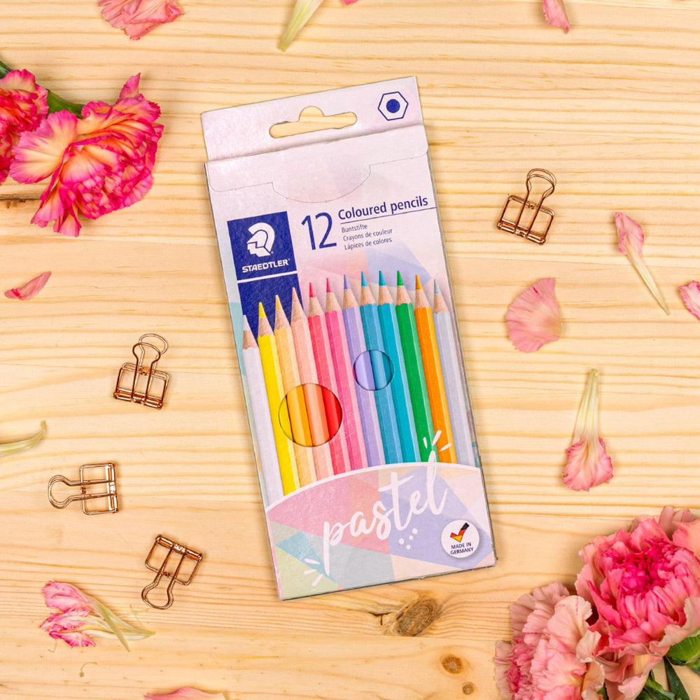 Køb Staedtler Farveblyanter Pastel Line Hexagonal