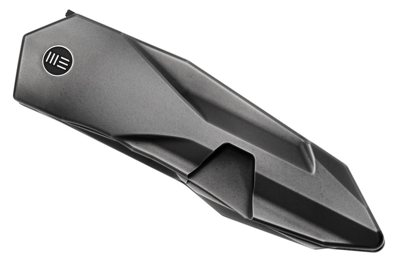 WE Knife Solid WE22028-6 CPM-20CV Dark Gray Bead Blasted Titanium, zakmes