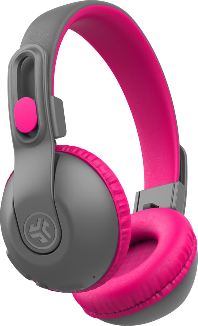 JLab JBuddies Studio 2 KIDS trådløse on-ear høretelefoner (grå/pink)