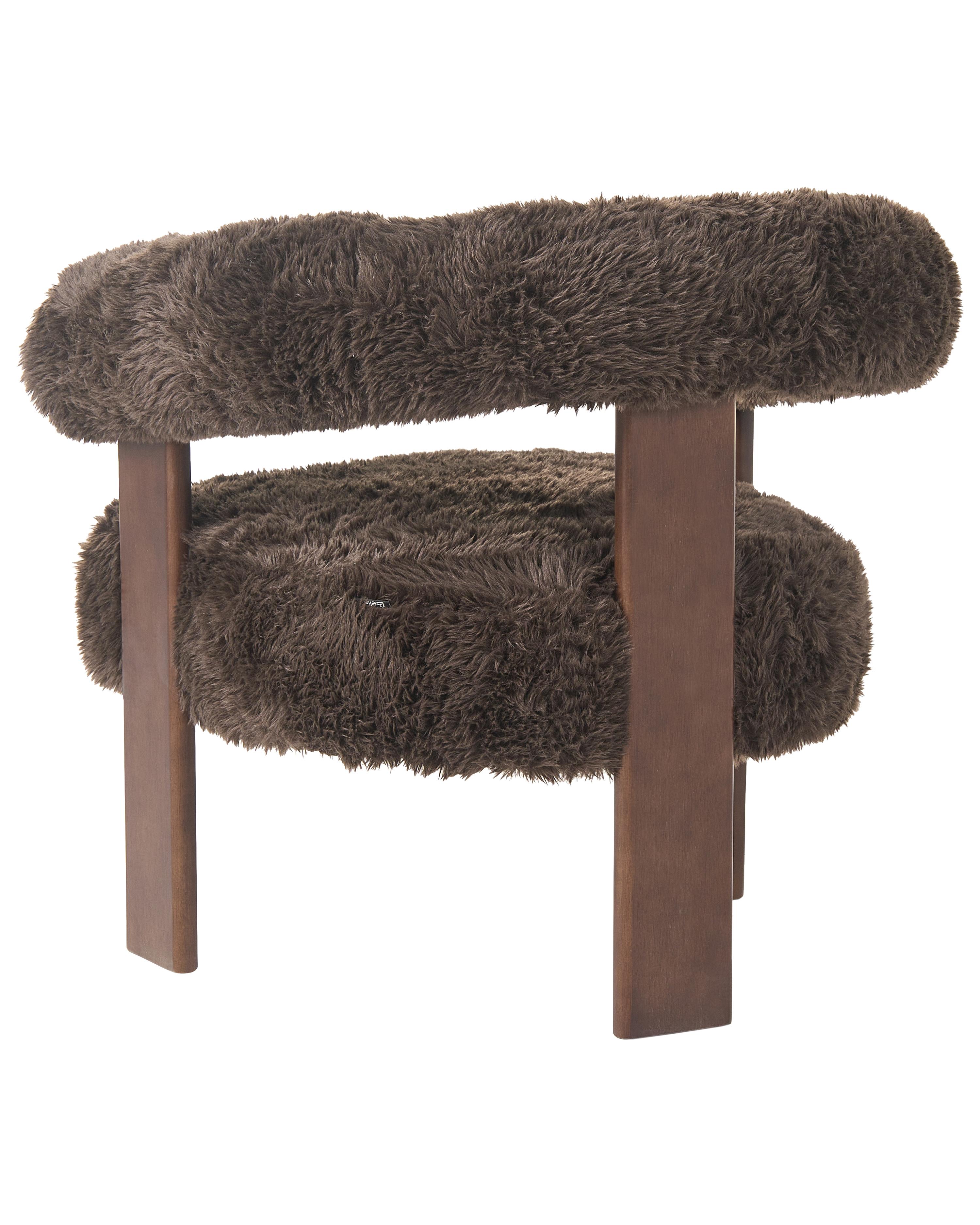Fauteuil ILBRO Nepbont Donkerbruin