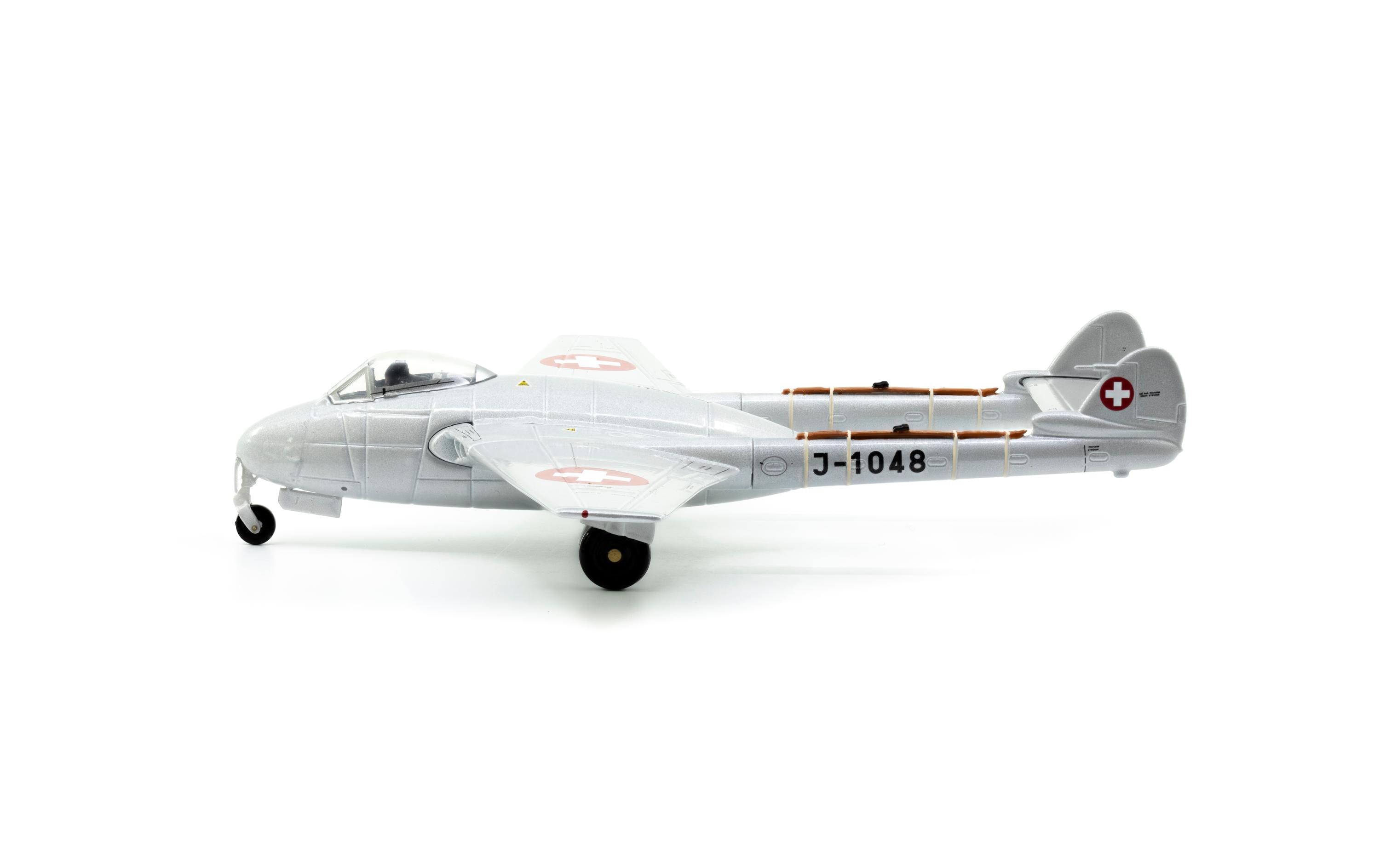 Vampire DH-100 Mk.6 J-1048 1:72Modellflugzeug