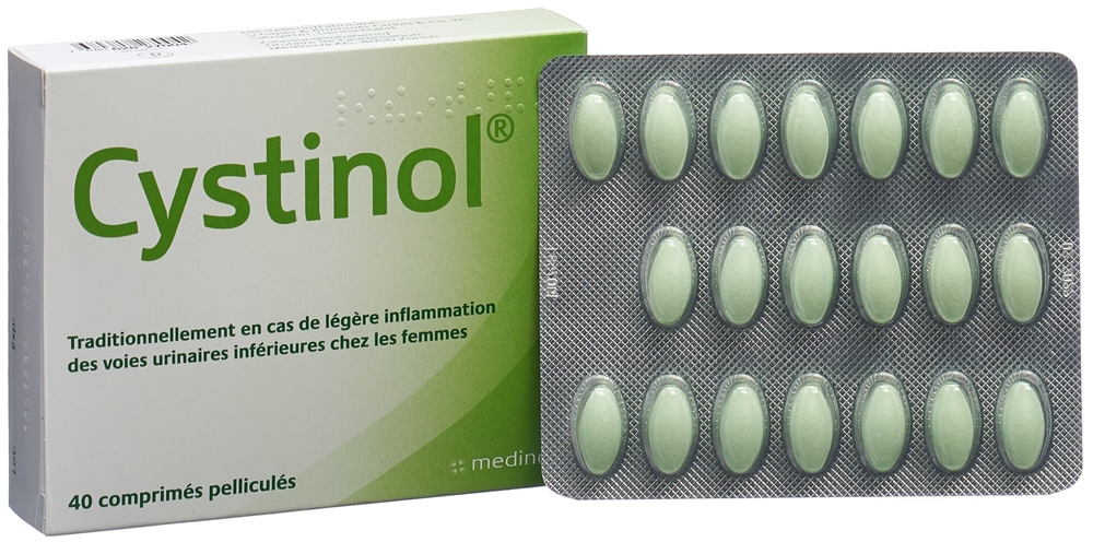 CYSTINOL Filmtabl überzogene Tablette Blist 40 Stk<br>40 Stück, Blister, Filmtablette, überzogene Tablette