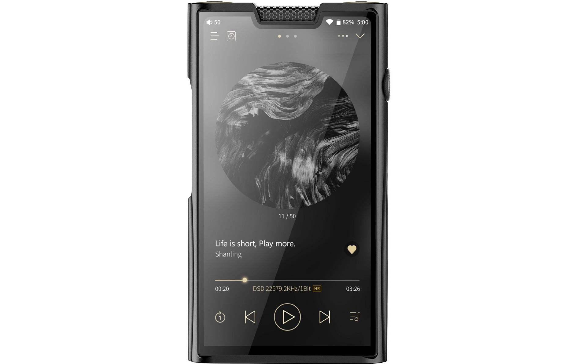 HiRes-Player M8T Schwarz<br>High-Res-Musikplayer mit Transistor- und Röhrenverstärker
