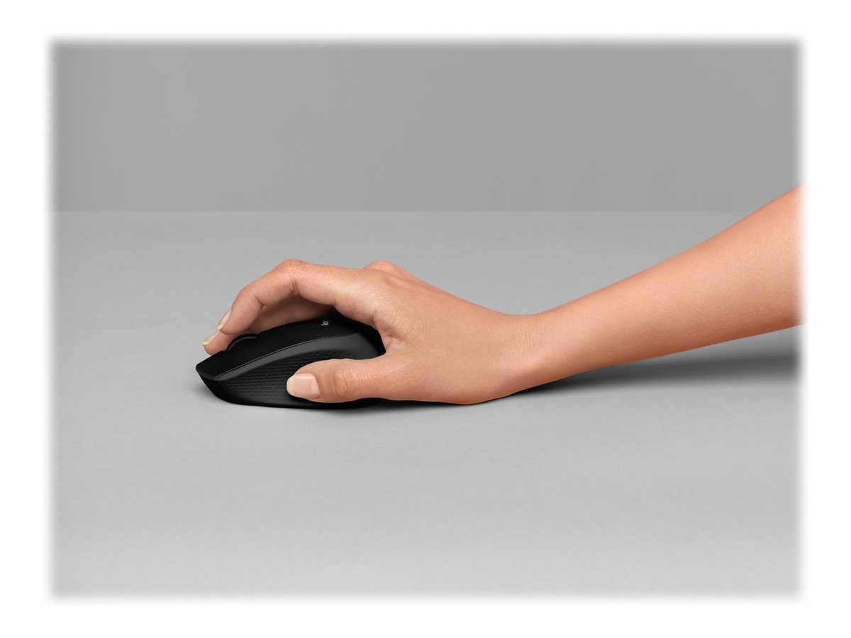 Logitech - M330 Mouse USB Optical Black Wireless