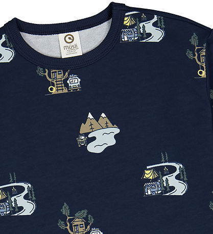 M?Slå T-shirt - Camp - Night Blue/Balsam Blue/Cashew