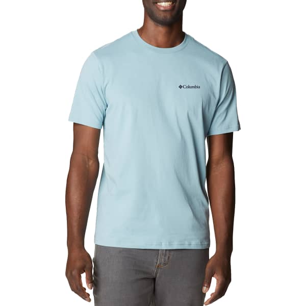 T-shirt COLUMBIA CSC SEASONAL LOGO TEE STONE BLUE/TIMBERLINE TRAILS/GRAPHIC