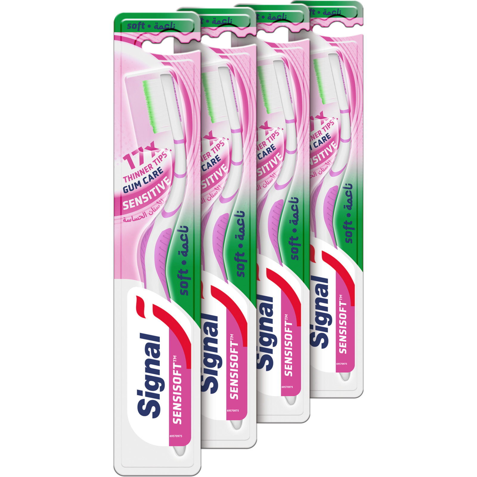 Signal Zahnbürste Sensisoft Sensitive 4er-Pack