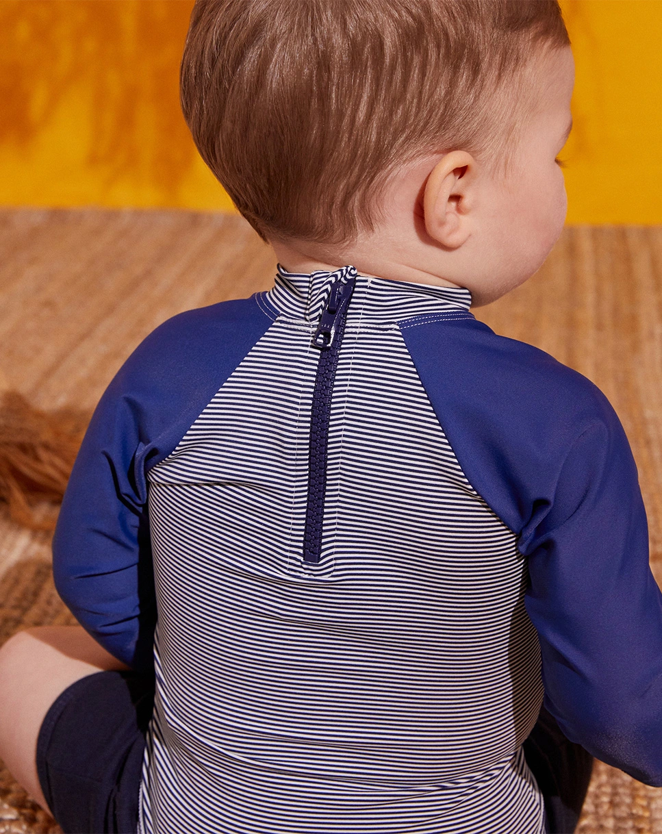 Langarm-Badeshirt BABY-PROTECT in medieval/marshmallow