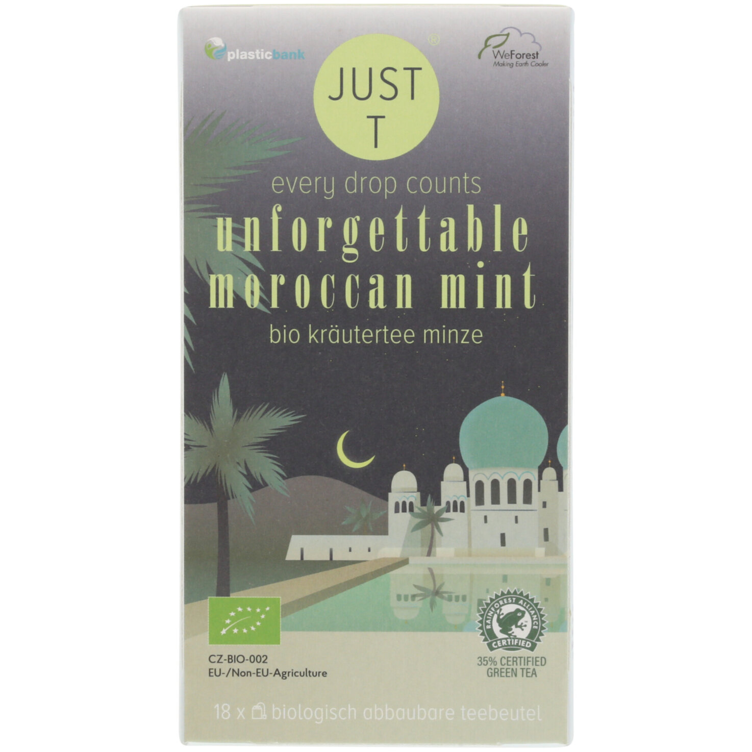 Just T Bio Moroccan Mint 18 Portionen