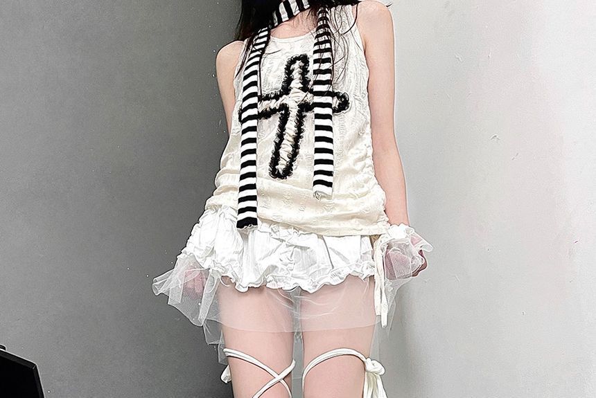 laceyleft - Veterkousen / Beenwarmers / Kousenband / Set