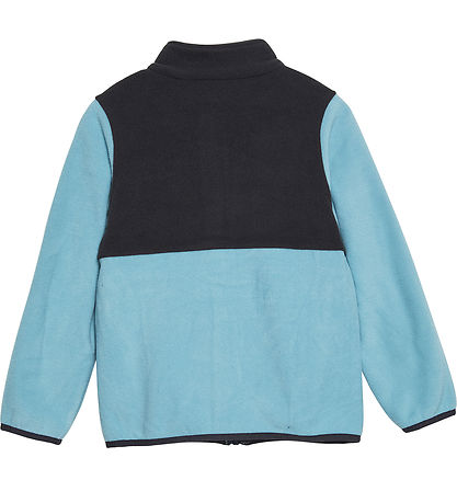Color Kids Fleecejakke - Stone Blue/Koksgr?/Rosa
