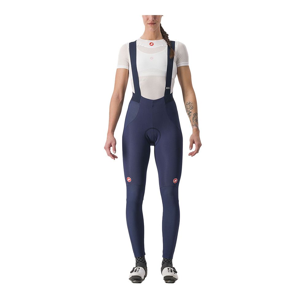 Castelli SORPASSO ROS - Collant À bretelles Femme belgian blue/silver reflex