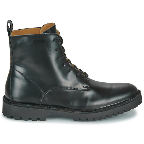 Selected - SLHRICKY LEATHER LACE-UP BOOT - Noir