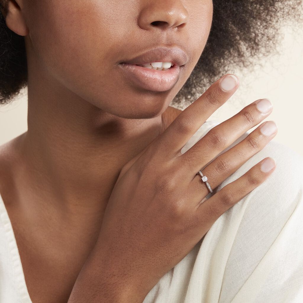 Bague Celia Or Blanc Diamant