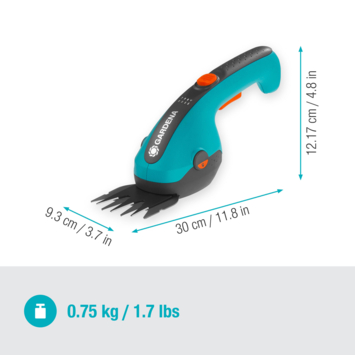 Gardena 3,6V grasschaar / buxusschaar ClassicCut 12cm