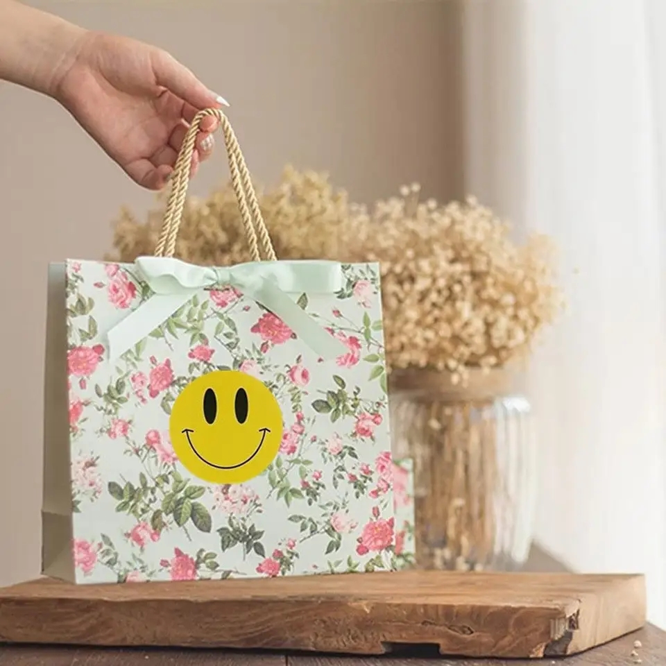 (1 Rolle à 2000Stk.) Ø10mm Runde Aufkleber Sticker Selbstklebende Lehrer Etiketten - Smileys