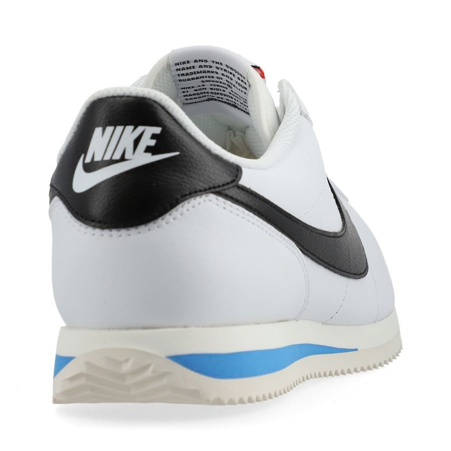Nike Chaussures Cortez - Blanc/Noir/Bleu Femme