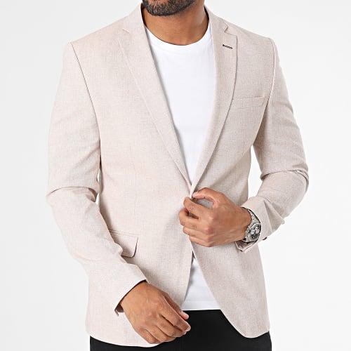 Veste Blazer Beige Chiné