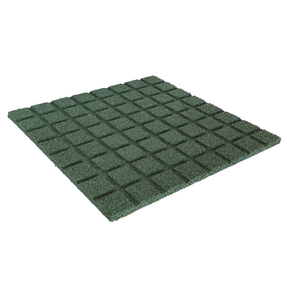 Rubbertegel 20 mm - 50 x 50 cm - Groen