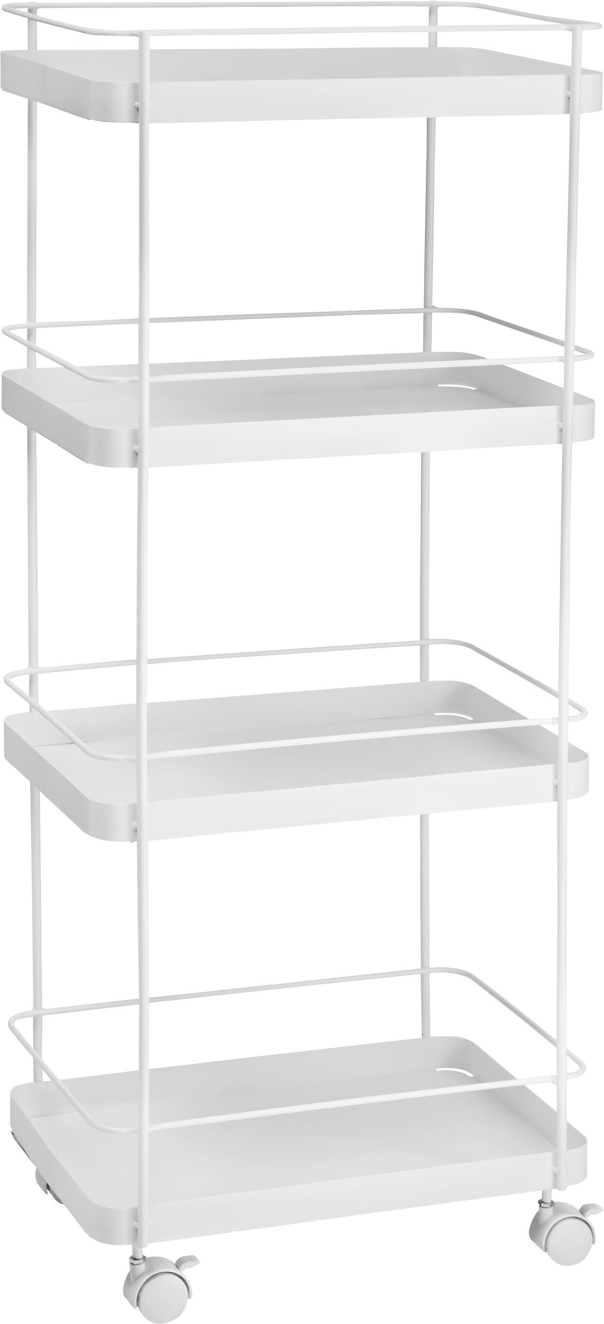 JACK Rollwagen - Weiss / B: 42.0 cm x T: 28.0 cm x H: 102.0 cm