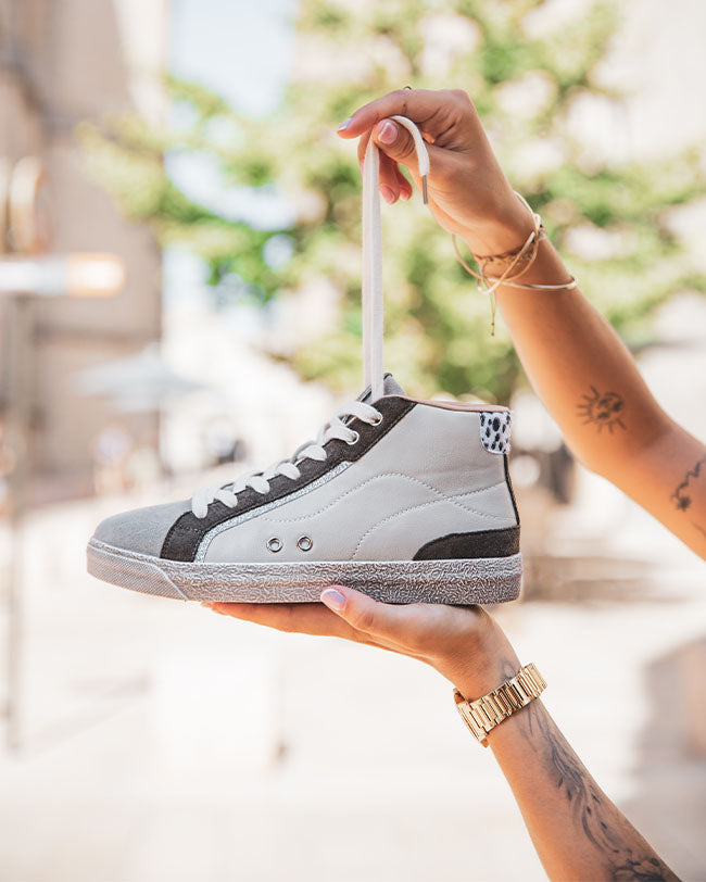 Basket femme montante blanche - Aria