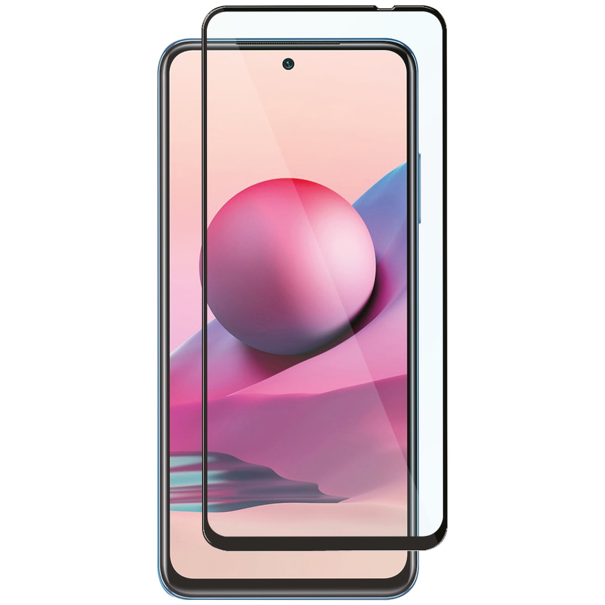 Panzer Full-Fit Xiaomi Redmi Note 10s skjermbeskytter (sort)