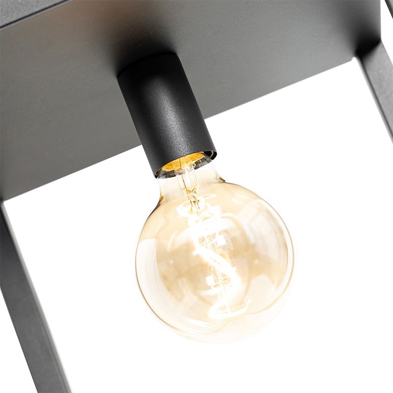 Industriële vloerlamp zwart - Cage Rack
