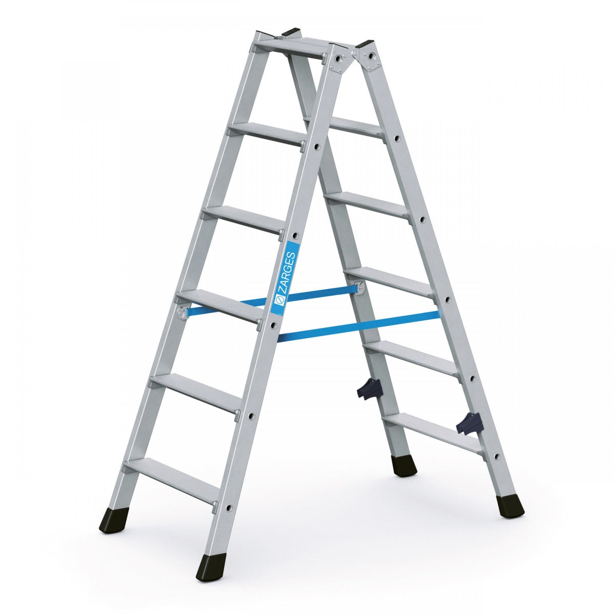 Zarges geplooide dubbele trapladder Nova B 2x6 treden