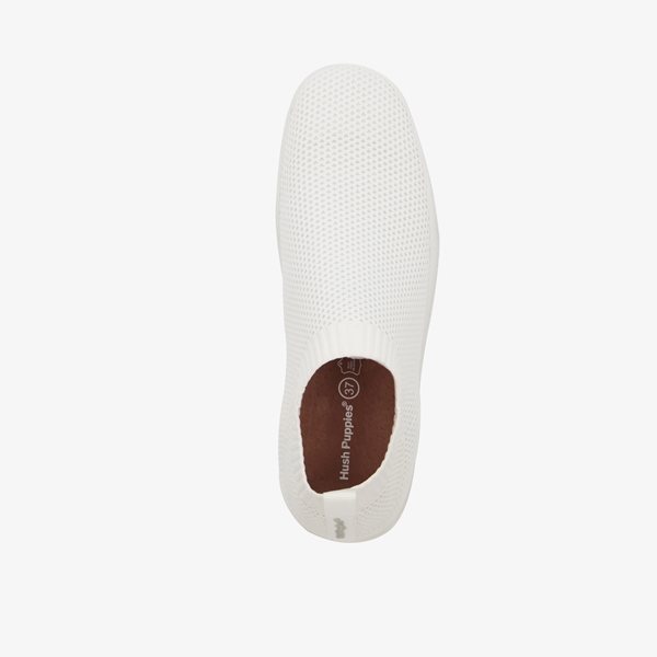 Hush Puppies lage dames sok sneakers wit