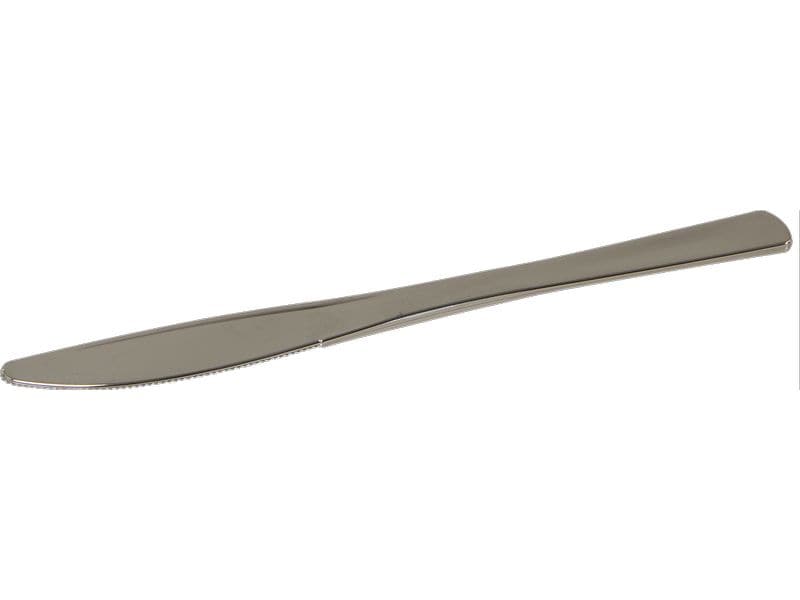 ELCO Einweg-Messer 20 cm, 50 Stück, Silber Besteck aus Kunststoff