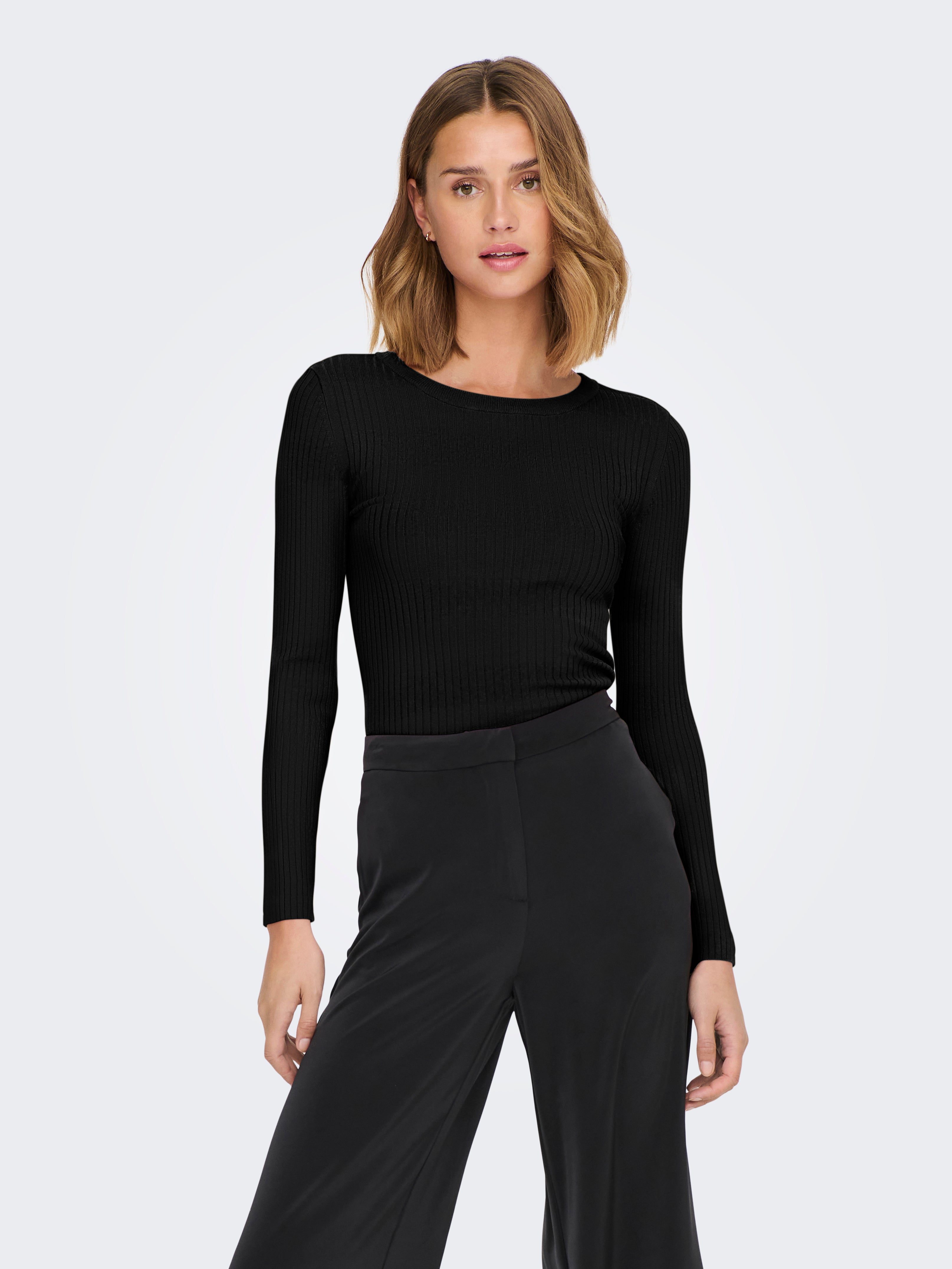 JDYPLUM Strickpullover Black